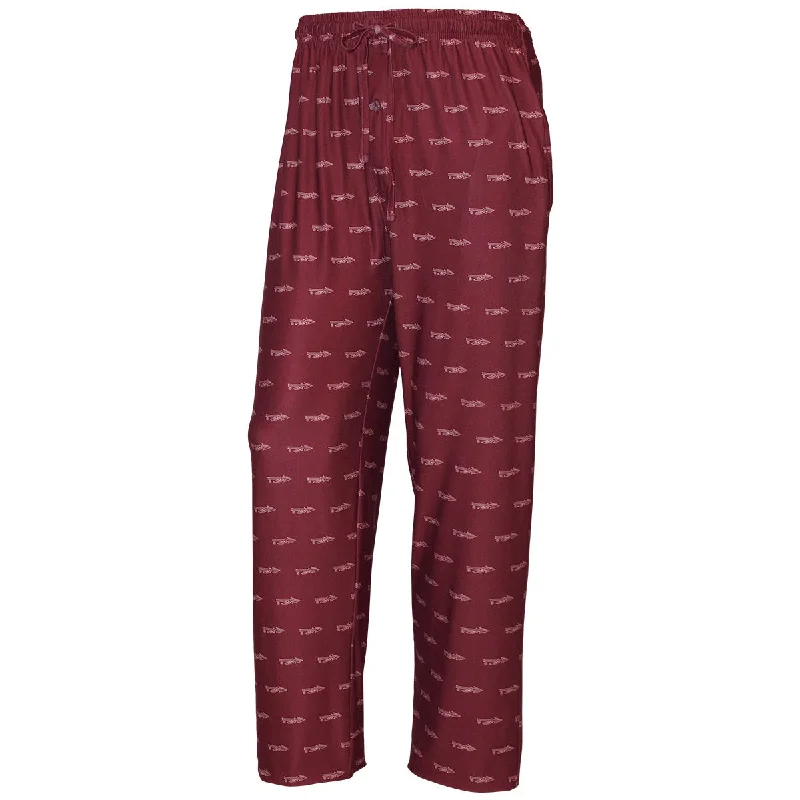 Men's Elastic-Waisted Pants for Easy MovementConcepts Sport Men's Spear All-Over Print Jersey Pant - Garnet