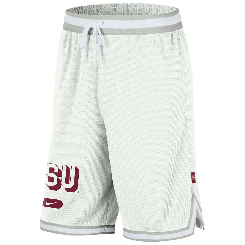 Men's Patterned Pants with Camouflage PrintsNike Men's FSU Design Dri-fit DNA Short 3.0 - White