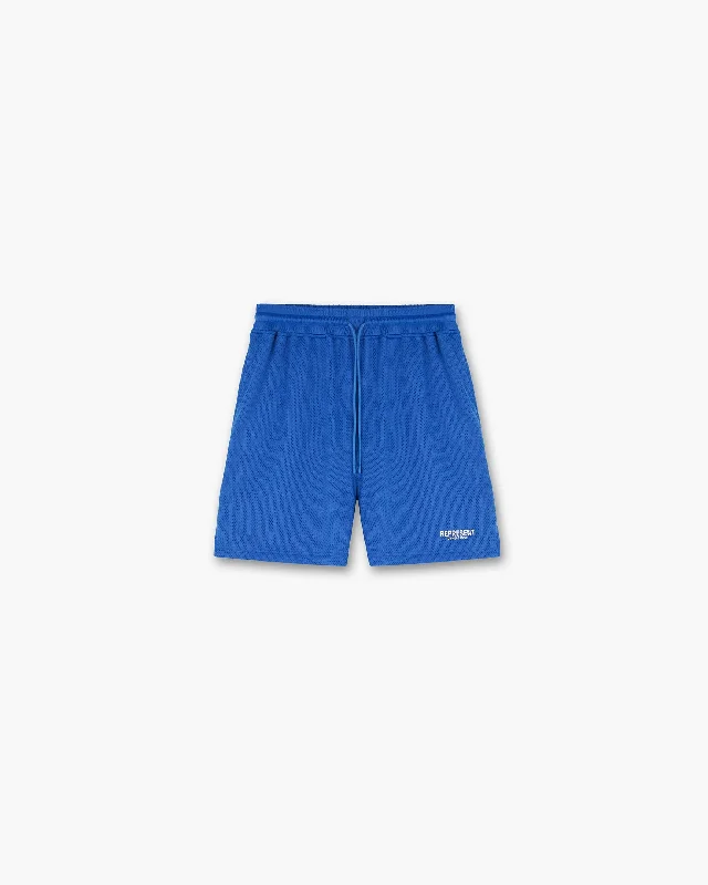 Men's Patterned Pants with ChecksRepresent Owners Club Mesh Shorts - Cobalt