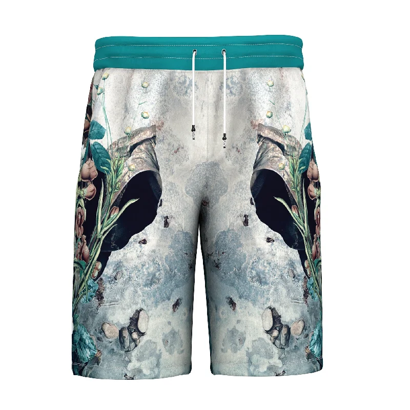 Men's Pants with Ripped and Distressed DetailsSource Of Life Shorts