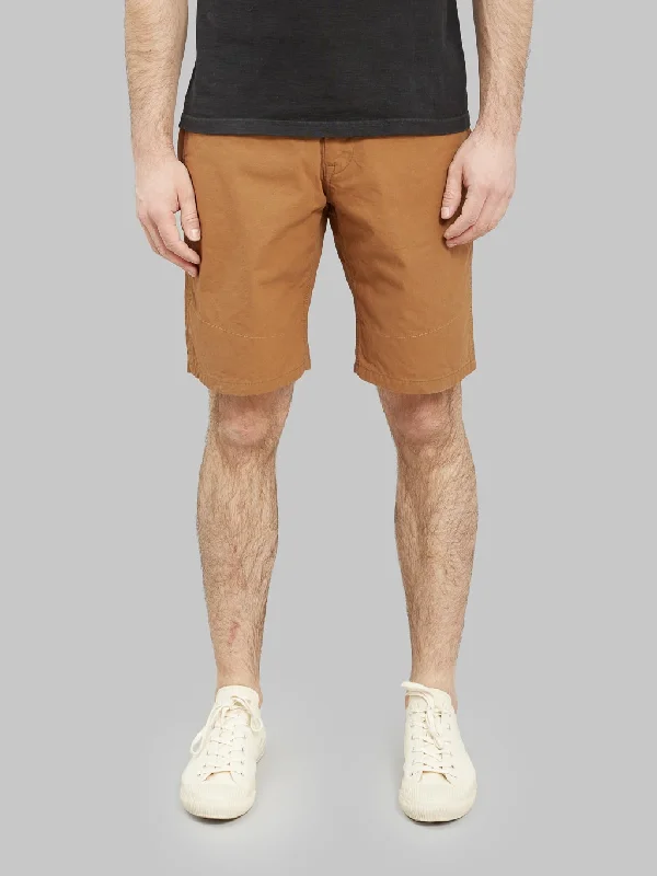 Men's Pants with Flat-Front DesignsUES Duck Short Pants Brown