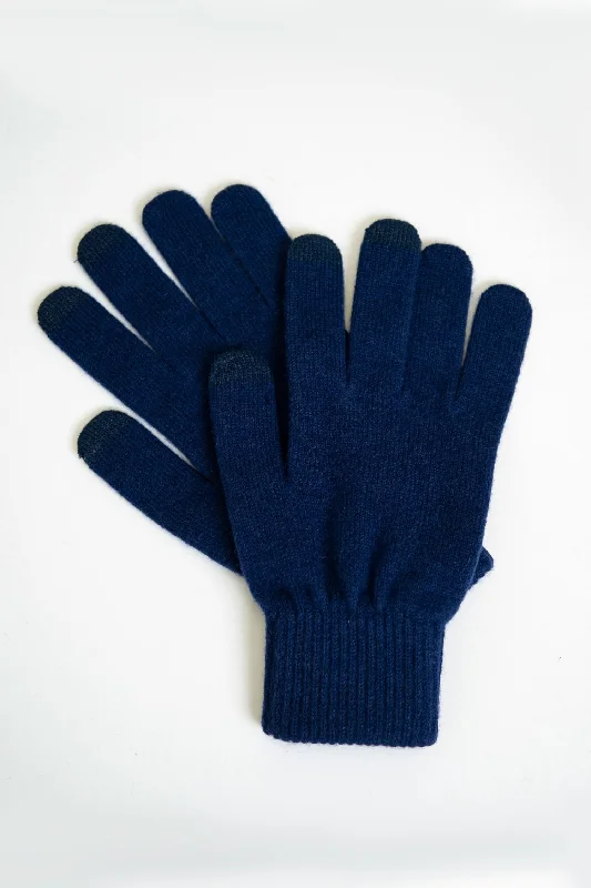 Wembley Gloves, Navy, Wool