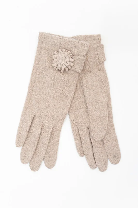 Wool Gloves, Cream (Style 5)