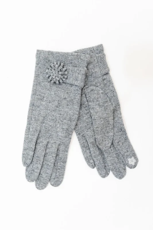 Wool Gloves, Grey (Style 5)