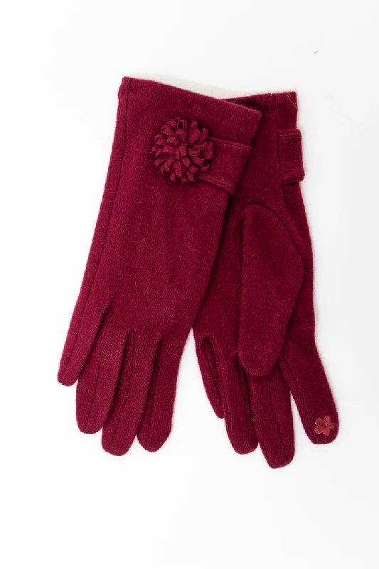 Wool Gloves, Lipstick (Style 5)