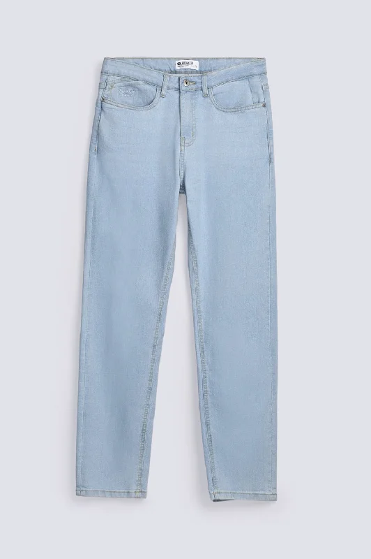 Men's Jeans with a Distressed LookSLIM RELAXED FIT DENIM