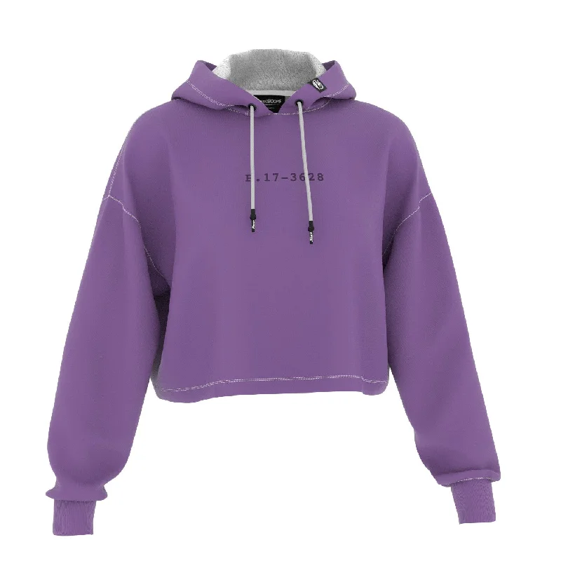 Men's Hoodies for Ice FishingAmethyst Orchid Cropped Hoodie