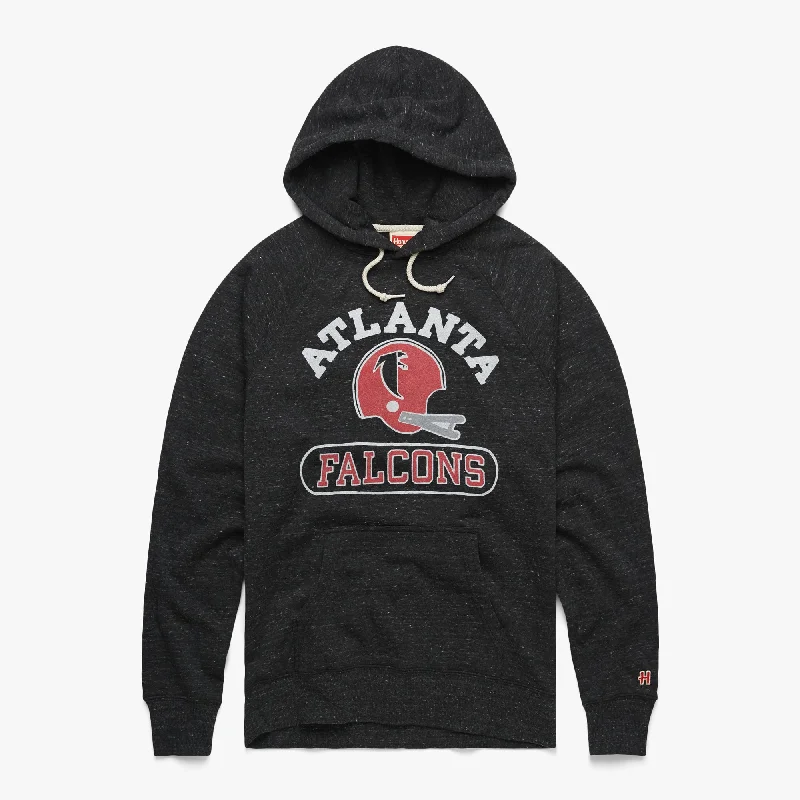 Men's Hoodies with InsulationAtlanta Falcons Throwback Helmet Hoodie