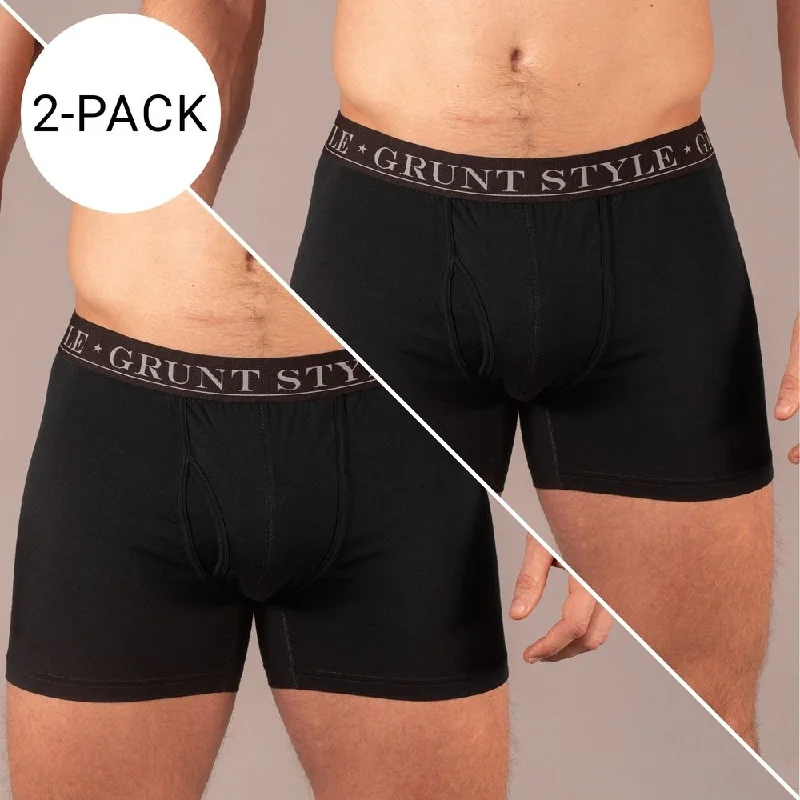 Base Command 2-Pack Boxer Briefs - Black