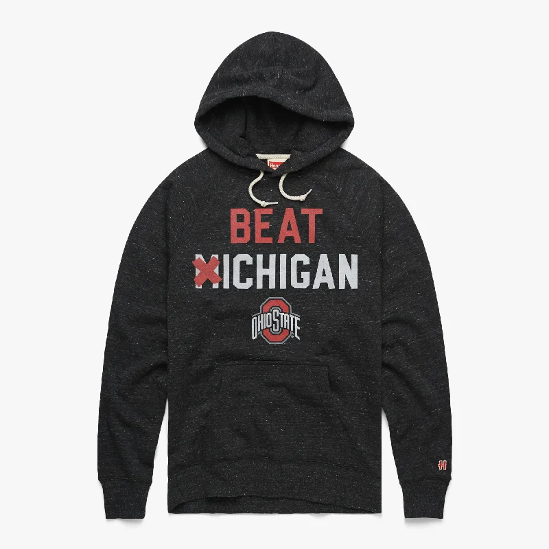 High-Quality Men's French Terry HoodiesBeat Michigan Hoodie