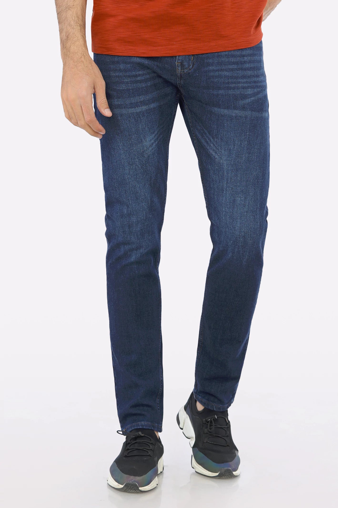 Latest Designer Men's JeansMedium Blue Smart Fit Jeans