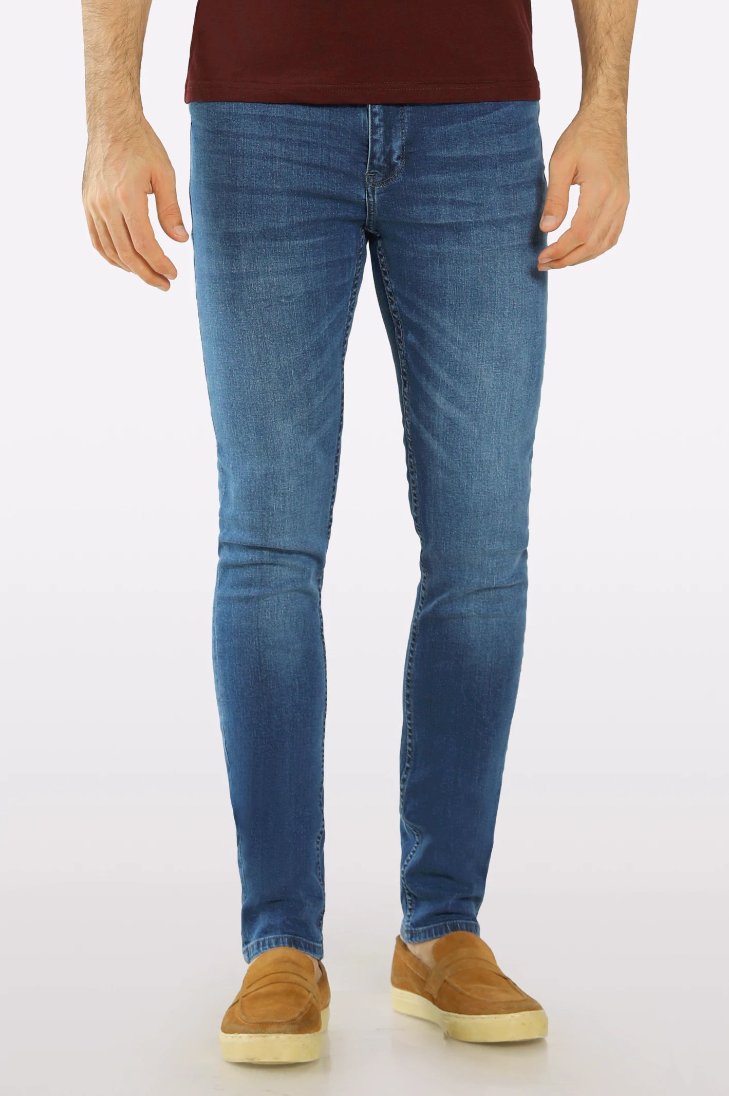 Durable Men's JeansBlue Slim Fit Jeans