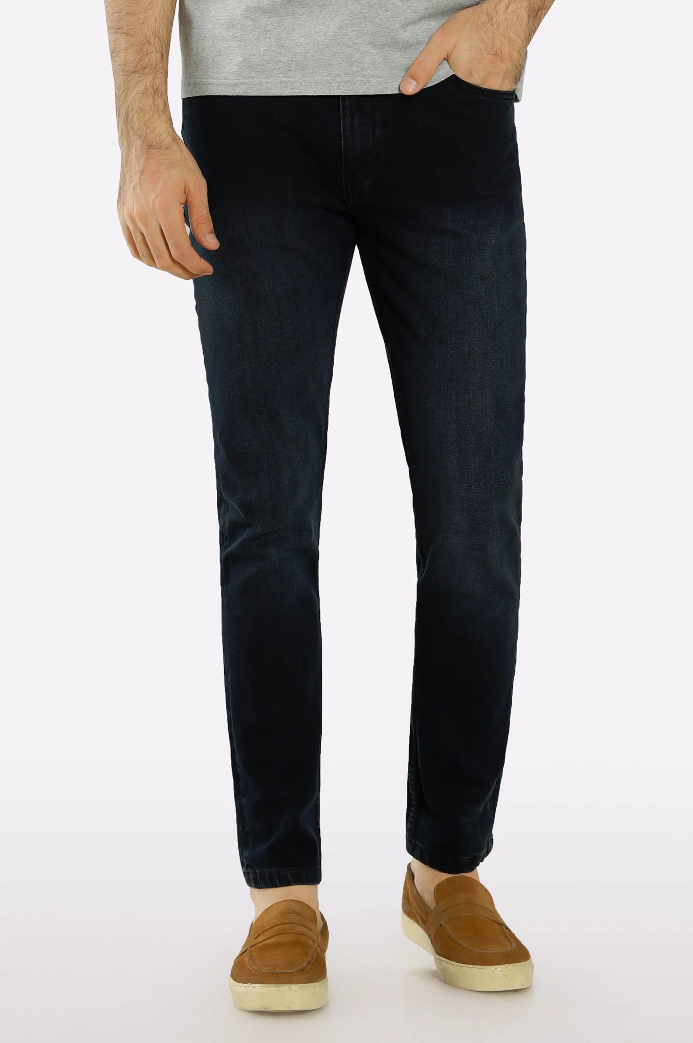 Hipster Skinny Men's JeansDark Blue Slim Fit Jeans