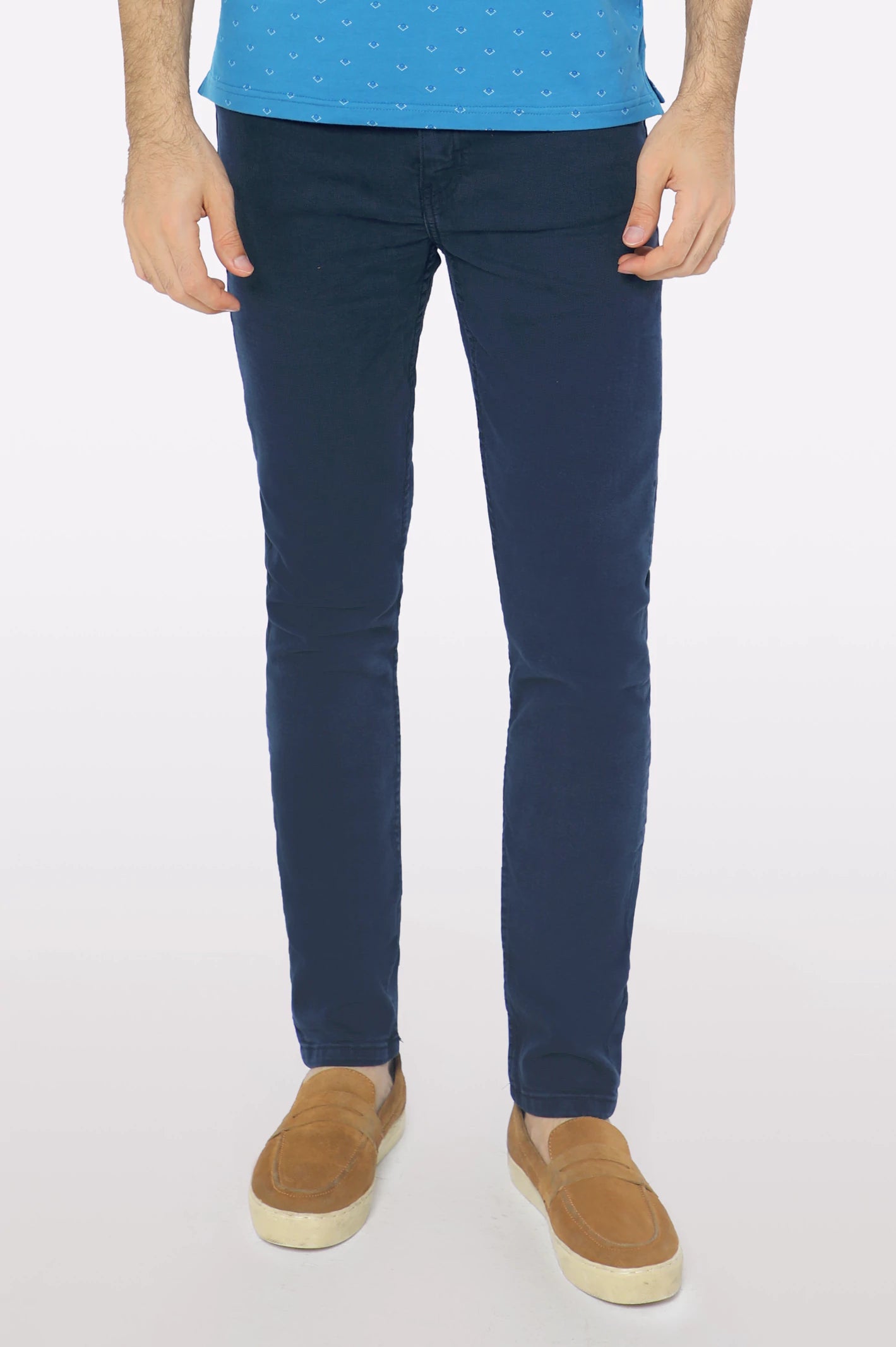 Wide-Leg Men's JeansNavy Blue Smart Fit Jeans