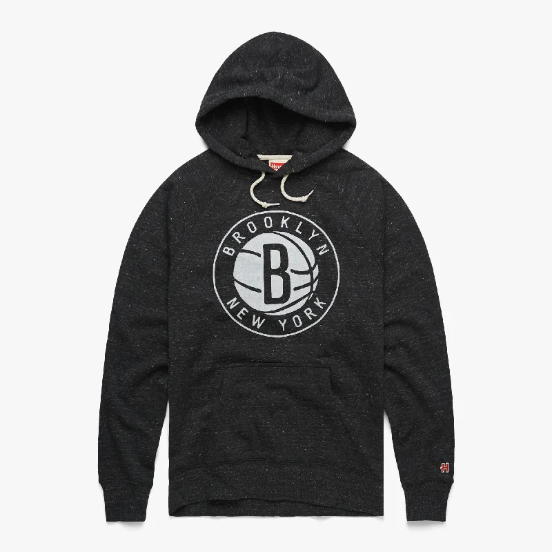 Men's Hoodies with Quilted LiningBrooklyn Nets Logo Hoodie