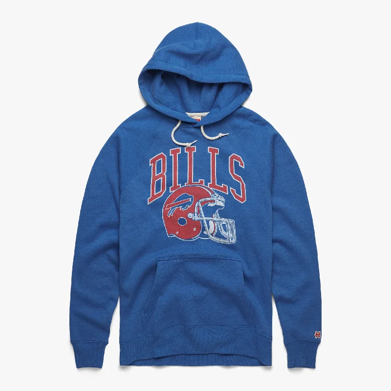 Weather-Ready Men's HoodiesBuffalo Bills Helmet Retro Hoodie