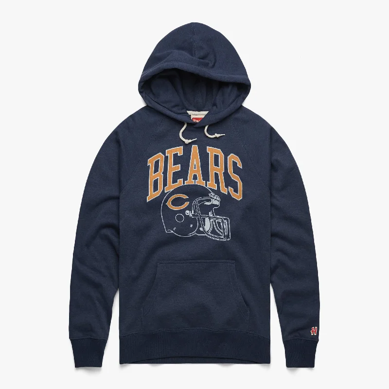 Men's Hoodies for Casual WearChicago Bears Helmet Retro Hoodie