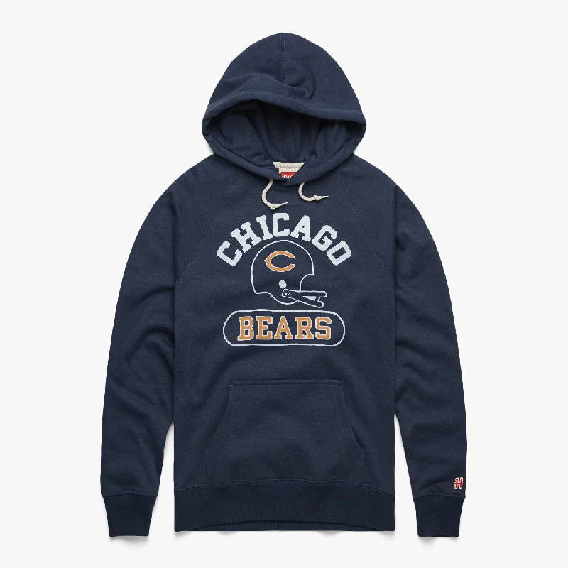 Men's Hoodies for SnowshoeingChicago Bears Throwback Helmet Hoodie