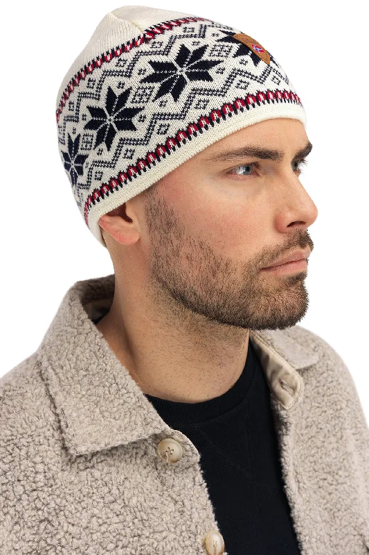 Dale of Norway - Garmisch Unisex Hat - Off white/Navy/Raspberry