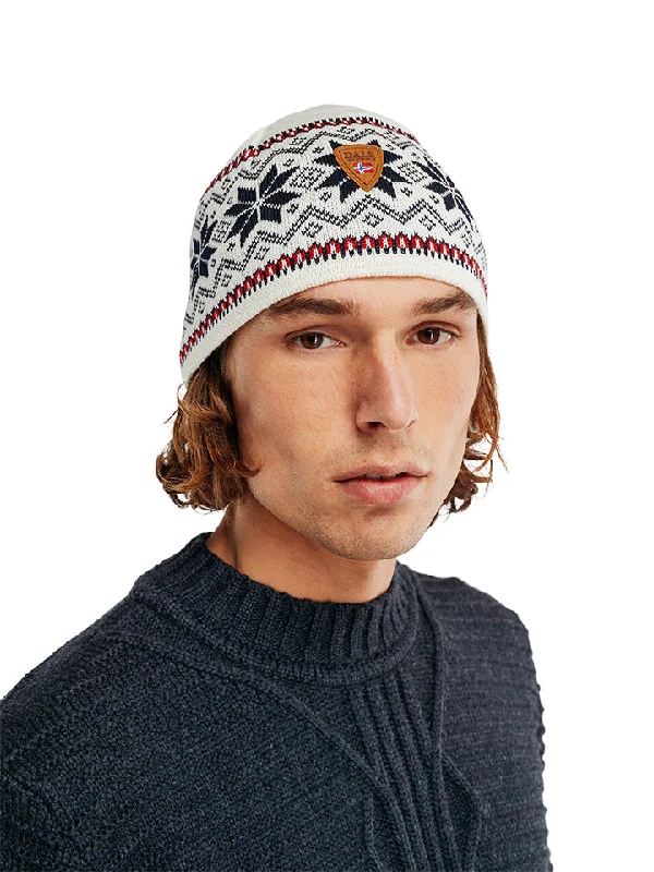 Dale of Norway - Garmisch Unisex Hat - Off-White/Navy/Raspberry