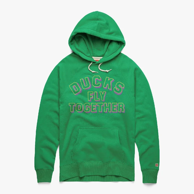 Men's Hoodies with Zipper DetailsDucks Fly Together Hoodie