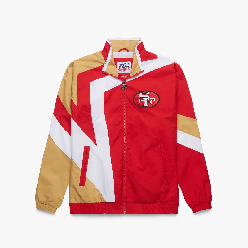 Men's Coats for Winter SportsHOMAGE x Starter 49ers Windbreaker