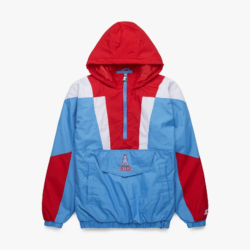 Men's Coats for TravelHOMAGE X Starter Oilers Pullover Jacket