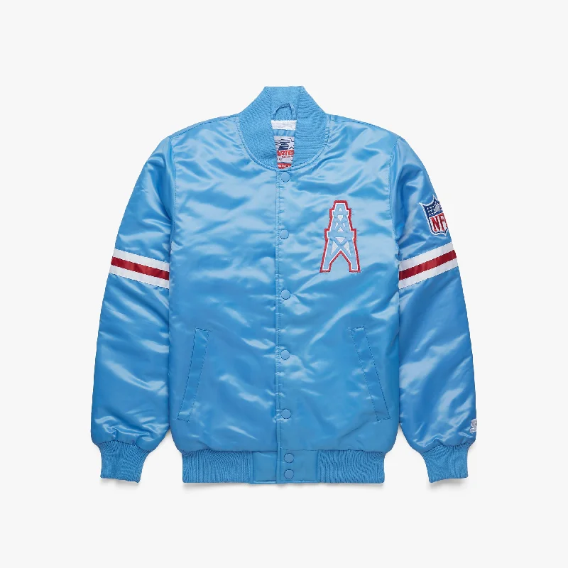 Men's Coats Made in the USAHOMAGE X Starter Oilers Satin Jacket