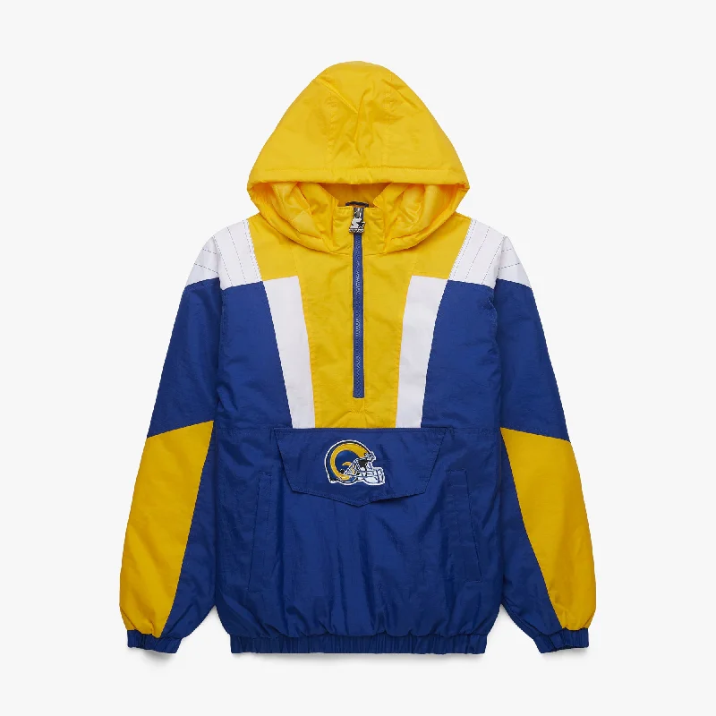 Men's Coats with Slim FitsHOMAGE X Starter Rams Pullover Jacket