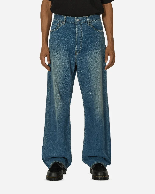 Jeans for Men with a Big BellyWAP Processing Baggy Pants Indigo