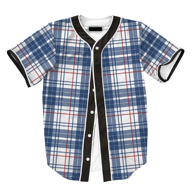 Striped Men's TopsIn Plaid Jersey