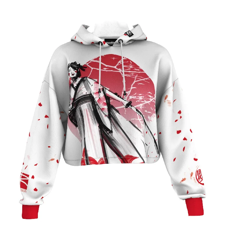 Affordable Men's HoodiesKatana Sakura Cropped Hoodie