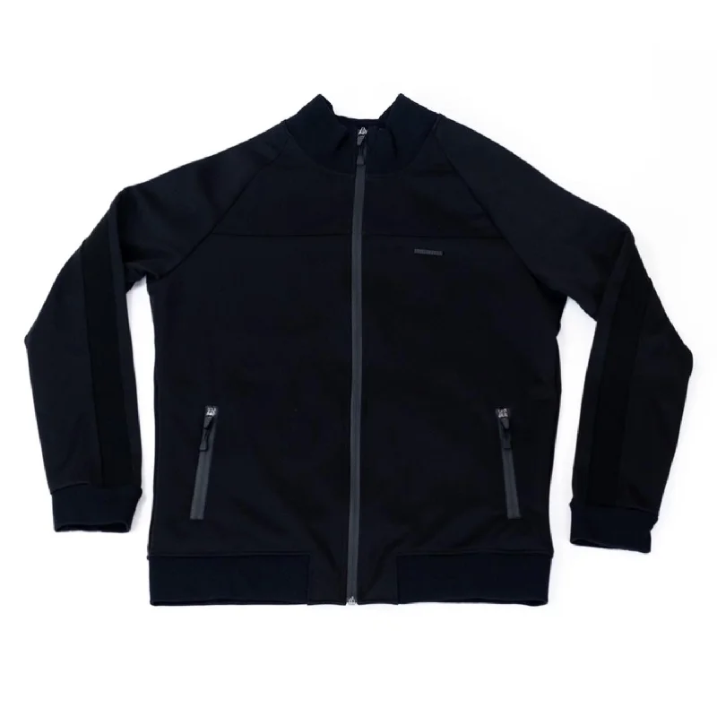 Casual Men's Bomber JacketsMarathon Lifestyle Tonal Track Jacket - Black