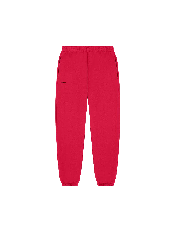 Men's Pants with Flat-Front DesignsMens 365 Midweight Track Pants—Goji berry red