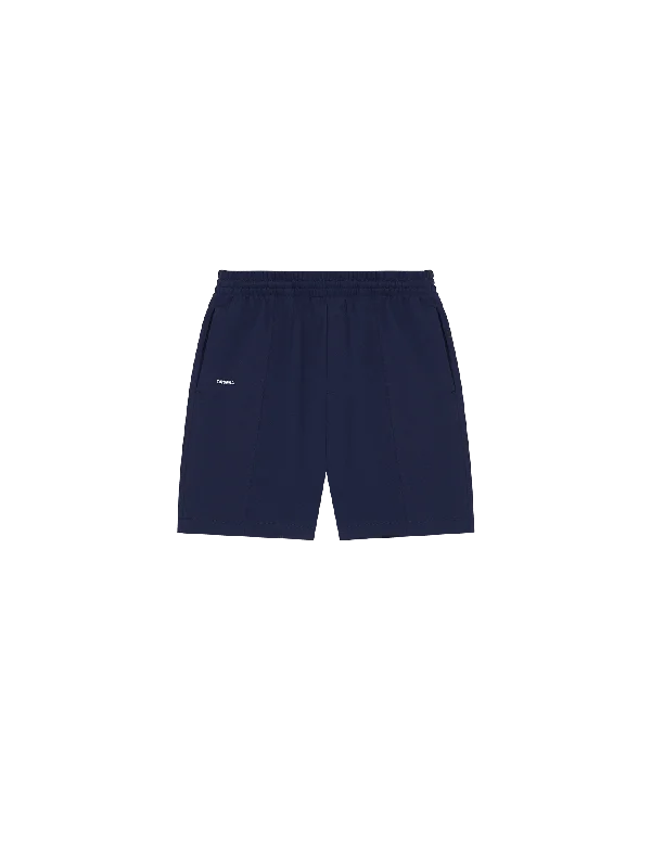 Men's Coats with Hidden PocketsMens DNA Double Jersey Panelled Shorts—navy