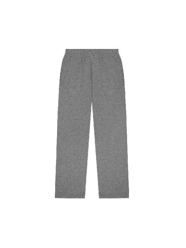 Men's Pants with Elastic CuffsMens DNA Knitted Straight Leg Track Pants—grey marl