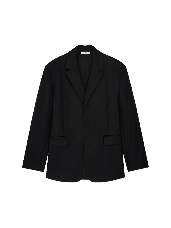 Warm Men's Down JacketsMens DNA FrutFiber Oversized Blazer—black