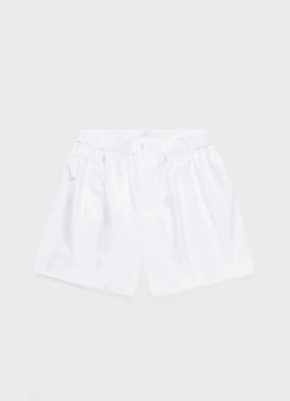 Men's Sea Island Cotton Boxer Short in White