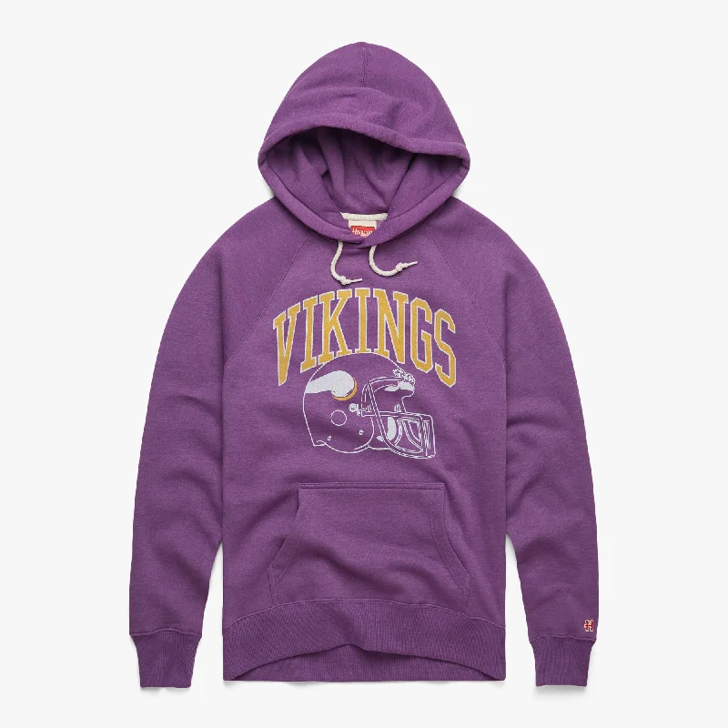 Men's Hoodies with Appliqué DetailsMinnesota Vikings Helmet Hoodie