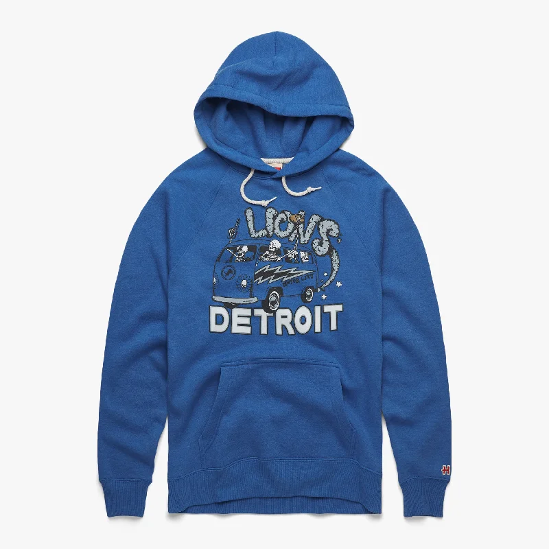 Men's Hoodies with Kangaroo PocketsNFL x Grateful Dead x Lions Hoodie