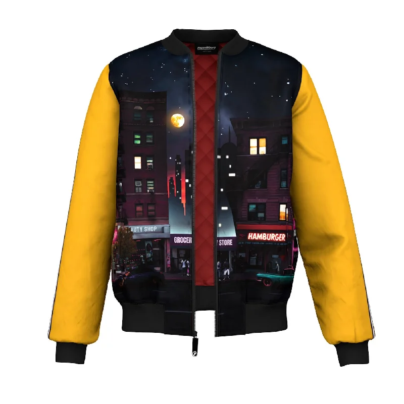 Men's Coats for Tall MenNight Life Bomber Jacket