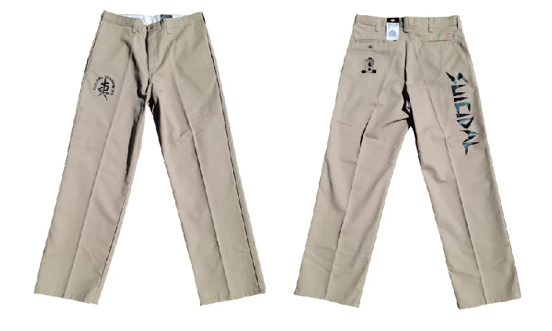 Men's Patterned Pants with ChecksOG Suicidal Dickies Work Pants