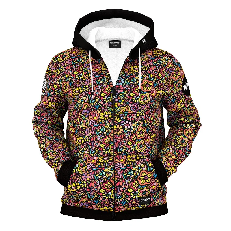 Designer Men's Hoodie JacketsPeacefully Zip Up Hoodie