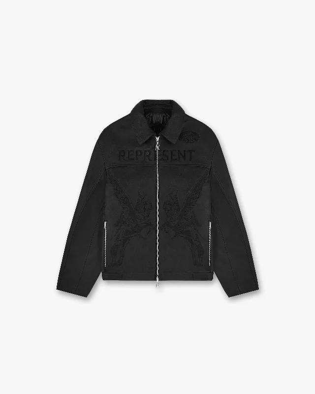 Men's Coats for All SeasonsPowered By Represent Motor Jacket - Black