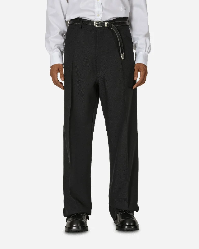 Modern Men's JeansHigh Waisted Pants Black