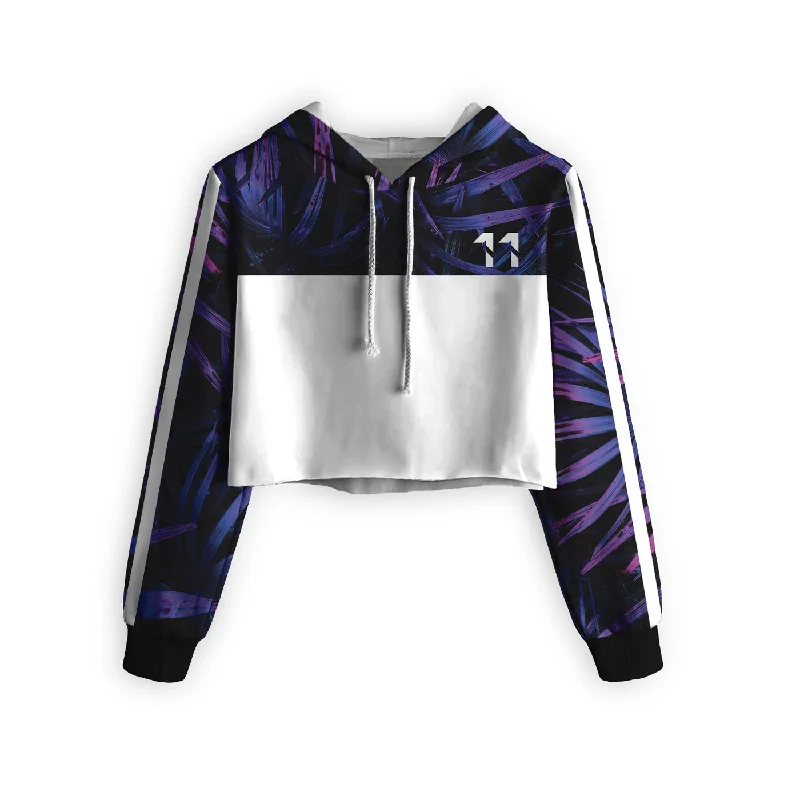 Men's Hoodies with Adjustable HoodsRoyal Purple Cropped Hoodie