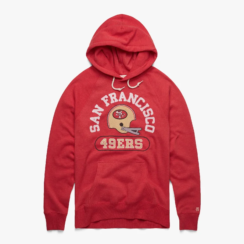 Modern Men's Tech HoodiesSan Francisco 49ers Throwback Helmet Hoodie