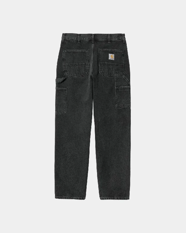 Men's Jeans with PocketsSingle Knee Pant - Denim | Black (stone washed)