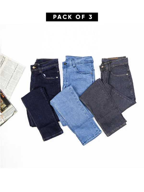 New Arrival Designer Men's JeansPack Of 3 Jeans for Men