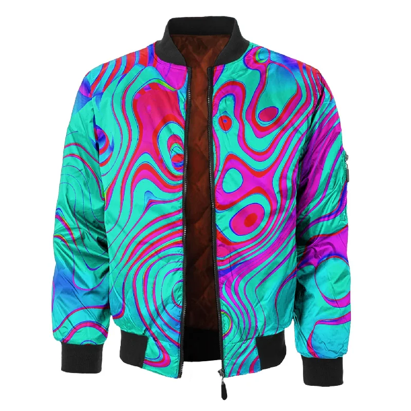 Men's Coats for Casual WearSwirl Bomber Jacket